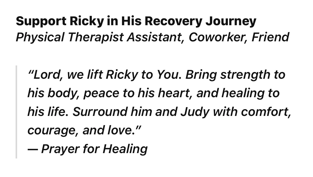 Rally for Ricky: Medical and Family Support – GoFundMe Fundraiser gofundme Donation Help